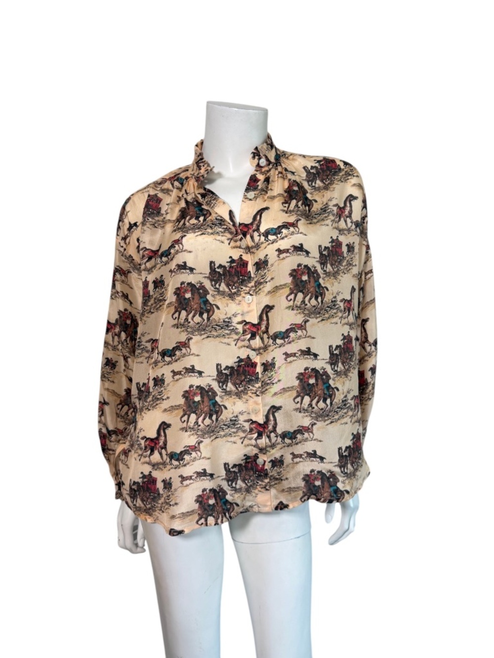 NWOT Alix of Bohemia Poet Canyon Cowboy Blouse in Nude Canyon Size XS